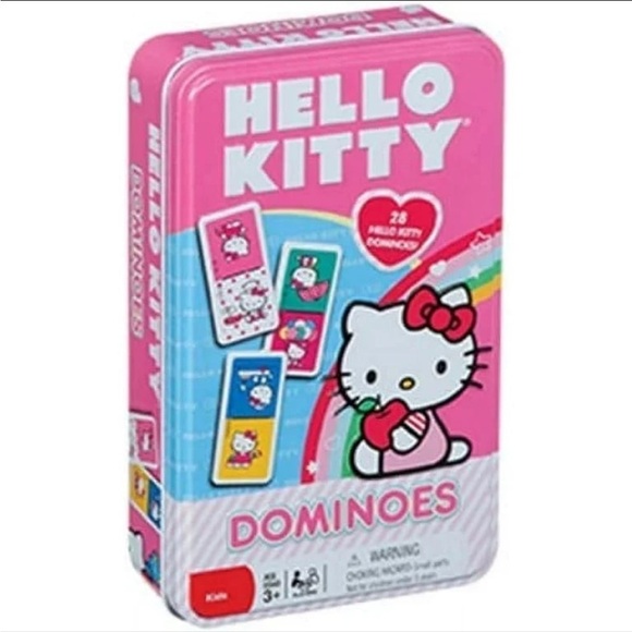 HELLO KITTY  DOMINOES COME WITH 28 PLASTIC Ages 3+ NEW!! - Picture 3 of 4